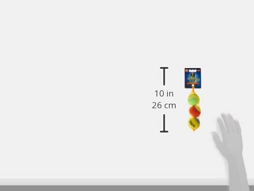Nobby Tennisball mit Squeaker Sortiert XS 4.5 cm; 3er Netz