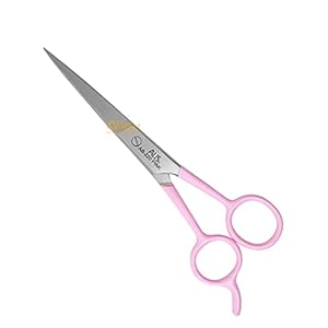 ALIS Professional SUPERCUT Beauty Salon Barber Hair Cutting | Beauty Parlour Hair Cutting Scissor | Razor Edge Scissor WIth Pink Colour Handle Hair Dressing Scissors Men/Womens 7.5 Inch (17.5 CM Barber Scissor Handle Pink Pack of 1)
