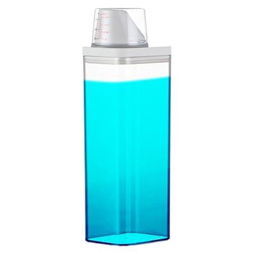 Distributeur de lessive liquide grand format avec bouchon doseur pour buanderie