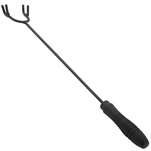 Fire Pit Set, Wood Burning Pit -Includes Screen, Cover And Log Poker- Great For Outdoor And Patio, 37Â” Marble Tile Rectangular Firepit By Pure Garden #TOP5