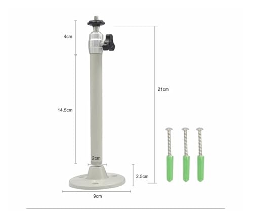 Support de plafond 21cm pour projecteur orientable avec filetage 6mm en métal rigide