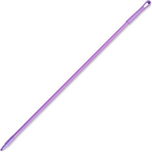 SPARTA Fiberglass Broomstick Replacement Broom Handle with Acme Threaded Tip for Industrial Cleaning Tools, Fiberglass, 60 Inches, Purple