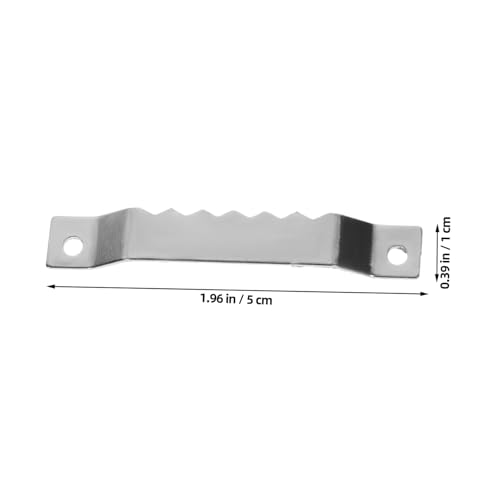 Image of HOMSFOU 100pcs Serrated Picture Hangers Heavy Duty Frame Hanging Hardware Screws Hooks for Secure Picture Display Any Wall