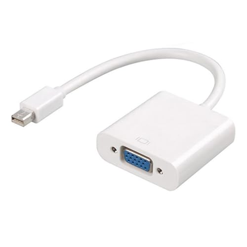 Cuifati Mini Displayport en el Adaptador VGA Soporte de Cable Mini Displayport V1.2 para Video HD, Línea de Conversión de 25 Cm a VGA para el Uso de la Oficina en Casa (1)