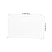 SOPOTUTU 1 Set Clear Plastic Sneeze Guard Divider Board Self Standing Privacy Shields for Student Desks Dining Areas and Public Spaces Easy Install Compact Design