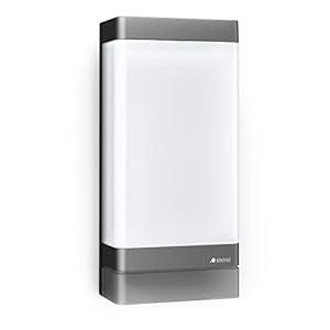Steinel LED Außenleuchte L 271 Digi SC Anthrazit, 180° Bewegungsmelder, smarte Bluetooth Wandleuchte, bedienbar per App