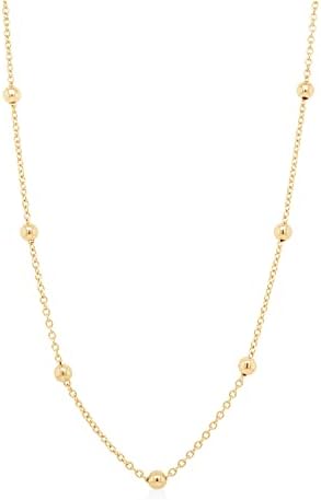Sterling Silver 14K Yellow Gold Plated 18” Italian-Crafted 1.3mm ...