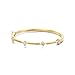 Wedding Set Rings for Women, Fashion Ring Set 18K Yellow Gold Narrow with Cubic Zirconia Size 10