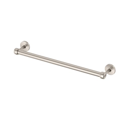 Image of Gatco 5211SN Gibson Towel Bar | Retro Modern Wall-Mounted Bathroom Towel Bar | Stylish Decorative Hardware, Heavy Duty Metal, EZ Ancor Mounting | Satin Nickel Finish