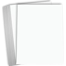 Hamilco White Cardstock Thick Paper - 8 1/2 x 11" Blank Heavy Weight 100 lb Cover Card Stock - for Brochure Award and Stationery Printing 100 Pack Bright