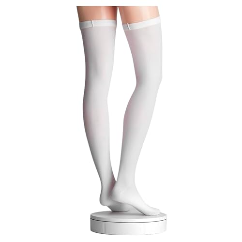 ACTIVA - Calze Autoreggenti Antitrombo Punta Aperta per Degenza, Intervento Chirurgico e Post Parto | Classe 1 18–24 mmHg Compressione Graduata | Made in Italy (Bianco [1 PAIO], L)