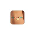 Fezodo Gifts for 8 year old girls, Colorful Initial Bracelet Kids Girl Jewelry Letter R Bracelets for Women Teenage Girl Birthday Gifts for Girls