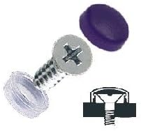 CRL SC82C50-XCP100 CRL Black Countersunk Small Snap Cap Screw Covers - pack of 100