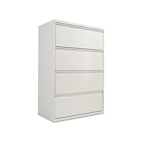 Alera Lateral File, 4 Legal/Letter-Size File Drawers, Light Gray, 36