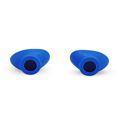 Super Sunnies Slim Flex Strapless UV Eye Protection, FDA Compliant, Individual Tanning Goggles Eyeshields (Blue)