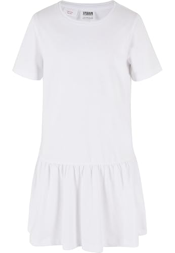 Urban Classics Mädchen Kleid Girls Valance Tee Dress, Sommer Volantkleid...