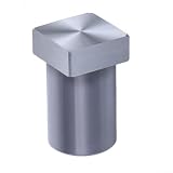 Piolo da banco da lavoro in acciaio inox, dimensioni 19 mm, con testa rettangolare per un serraggio stabile nel foro del cane dei tavoli da lavoro, adatto per fresatura e lavorazione del legno