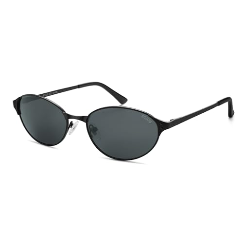 Image of SOJOS Retro Oval Polarized Sunglasses for Women Men, Trendy Chic Cat Eye 90s Y2K Sunnies SJ1266