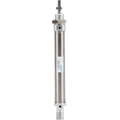 Vérin pneumatique ISO DSN16 mini-cylindre en acier inoxydable course 50mm