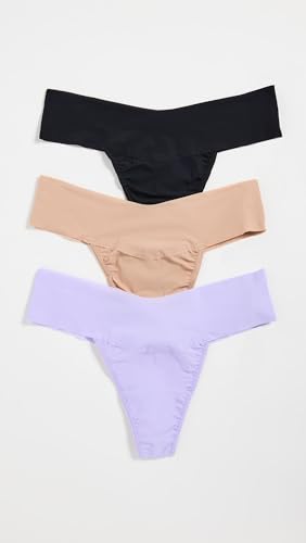 Image of hanky panky - BreatheSoft Natural Rise Thongs for Women | Comfortable Everyday Lingerie Panties | Sizes (XS-XL) | 3 pack