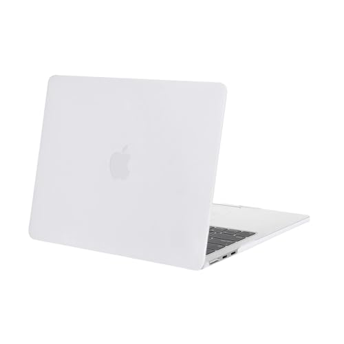 Image of MOSISO Compatible with MacBook Air 13 inch Case M5 2026 M4 2025 M3 M2 2024-2022 A3449 A3240 A3113 A2681, Scratches-Resistant Protective Hard Shell for MacBook Air 13.6 inch Case, White