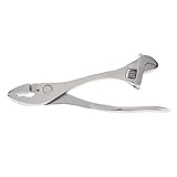8'' 4 in 1 Multifunction Slip Joint Plier Wrench Slotted Screwdriver Wire Cutter Tool - DIY Essential Home Renovator's Must-Have, Strong and Carbon Steel Material - Perfect for