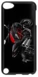 Motor Bike Snap-on Hard Back Case for iPod Touch 5 5th Gen,Waterproof Hard Plastic Cover Phone Case For Ipod Touch 5,Motor Bike Case Cover Protector for iPod Touch 5/5th Generation (Black/White)