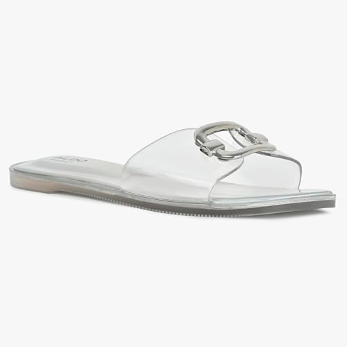 Image of Aldo Jellyicious Women's Transparent Flat Sandals