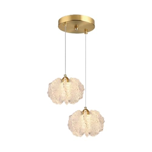 Luminaire suspendu contre les pièces sombres, lustre floral LED 12W 4000K