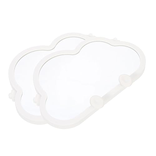HEALEEP Cloud-Shaped Desktop Cosmetic Mirrors (2 pcs)