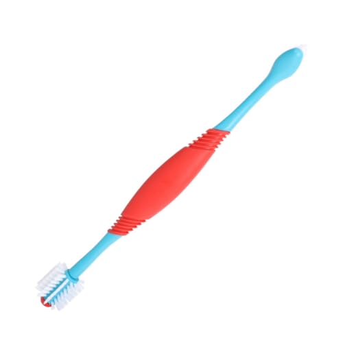 TOYANDONA 2Piezas Cepillo de Doble para Perros y Material Flexible y Duradero Compacto para Bucal y Cuidado de Mascotas