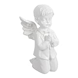ABOOFAN Betende Engel Skulptur aus Resin Dekorative Tischfigur für Wohnraum Elegantes Gebetsengel Dekoobjekt Widerstandsfähig und Stilvoll Geschenkidee für Engel Liebhaber