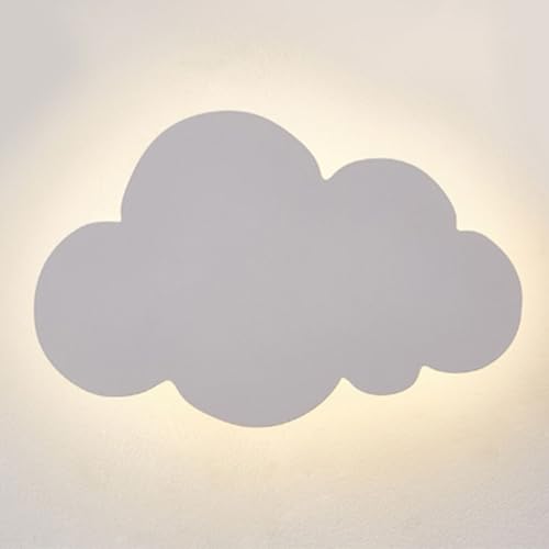 Lámpara de pared LED moderna y minimalista con diseño de nube geométrica