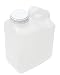 1 Gallon Wide Mouth, Natural F-style Jug with Lid