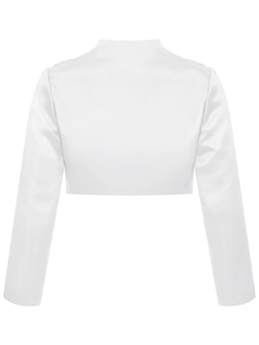 Girls' Long Sleeves Bolero Coat Wedding Pageant Shrug Cardigans Jacket Cover Up Party Dress Cape2