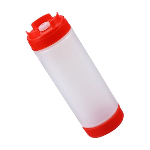 COLLBATH Squeeze Sauce Bottle Ketchup Bottles Condiment Squeeze Bottles Squeeze Condiment Bottles Catchup Dispenser Squeeze Dispensers for Ketchup Paint Squeeze Bottle Plastic Red re-usable