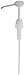 Impact 904A Econo Plastic Pail Pump with Adapter, 17" Tube, White, for 5 Gallon Pails (Case of 24)