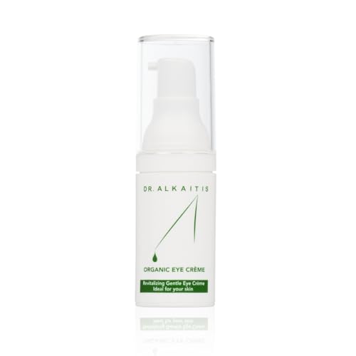 DR. ALKAITIS Organic Eye Crème - Gentle Moisturizer with Sacha Inchi & Signature Botanical Complexes - Circulation-Boosting Dark Circle Care (0.5 fl oz / 15 ml)