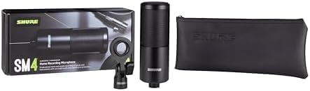 SHURE SM4 最新 ホームレコーディング用 コンデンサーマイク Shure、独自の干渉シールド技術で高音質録音できるコンデンサーマイク