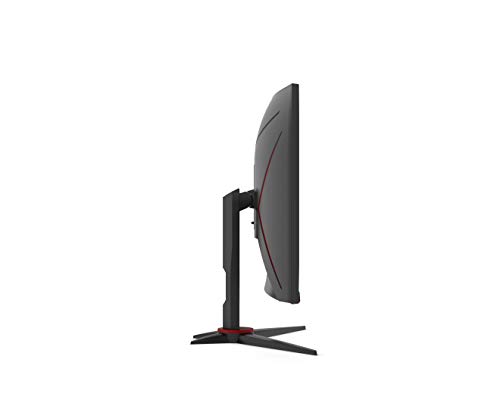 AOC Gaming CQ27G2SE - 27 Zoll QHD Curved Monitor, FreeSync Premium (2560x1440, 165 Hz, HDMI 1.4, DisplayPort 1.2) schwarz-rot – Bild 5