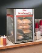 Hatco FDWD-2X Hot Food Display Cabinet - Humidified 4-Tier Stationary Pizza Rack