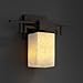 Justice Design FSN-8701-15-WEVE-CROM Aero One Light Wall Sconce, Glass Options: WEVE: Weave Glass Shade, Choose Finish: Polished Chrome Finish, Choose Lamping Option: Standard Lamping