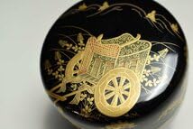 Amazon.co.jp: 蔵c9558c茶道具 遠山哲山 御所車蒔絵 大棗 共箱