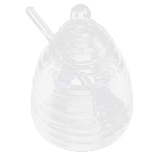 GRIRIW 1Set Transparent with Mixing Bars for Honey Storage Food Container and Kitchen Organization
