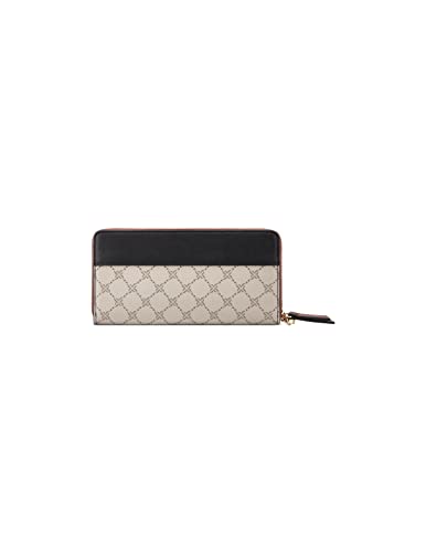 Nine West Linnette Slg Zip Arnd Wrlt Wlt, Beige Logoblack #TOP1