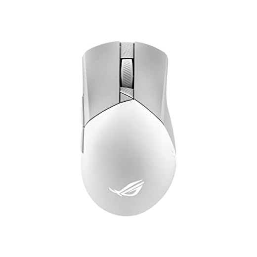 ASUS ROG Gladius III Wireless Gaming Mouse, 36000 DPI, 6 Buttons, Replaceable Switches, Paracord Cable - White