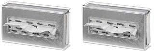 ML7083 Clear Acrylic Tissue Box Holder, Wall-Mount (2-(Pack))
