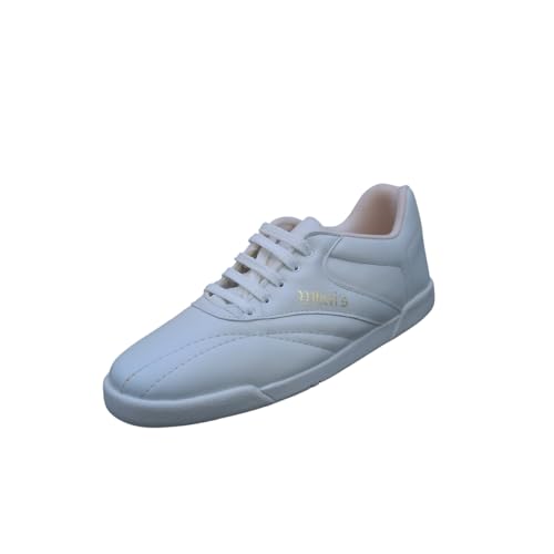 Zapatilla Deportiva Aerobic para Mujer, Planas (Blanco, Sistema Tallas Calzado EU, Adulto, Mujer, Números, Estrecho, 41)
