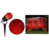 Gemmy Halloween LED Time Tunnel RED Yellow Projection Stake Light