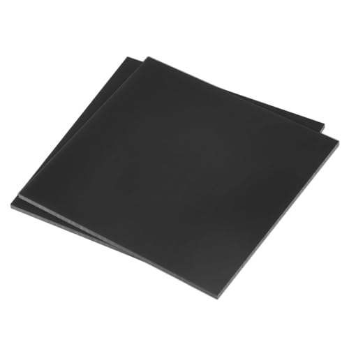 Image of DMiotech 2 Pack 8 x 8 x 0.15 Inch Plastic UHMW Sheets, Ultra High Molecular Weight Polyethylene, Opaque Black Polyethylene Board for Automotive, Chemical, Manufacturing, DIY Home Kitchen